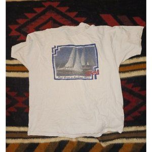 Vintage Fruit of the Loom Lofteez men's XL PORT Huron Mackinac race 2000 tshirt